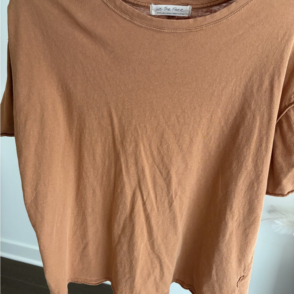 We The Free Brown Short Sleeve Tee